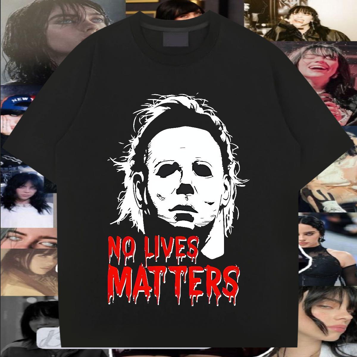 Free Shipping SCARY Tshirt for Man Woman 230g Cotton Mens T Shirts DIY Outdoor Breathable Crew Neck Soft Tshirts