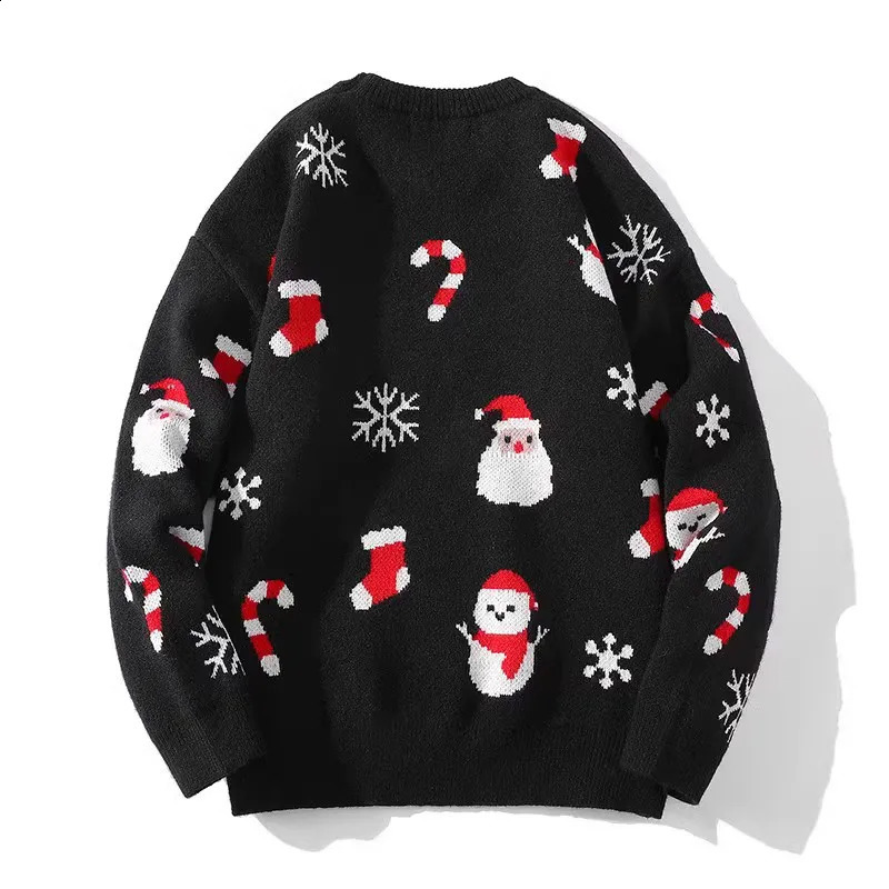 Mens Winter Sweater Christmas Knit Sweater For Men Fashion Mens Winter Pajamas Pullover Knitted Top Autumn 240821
