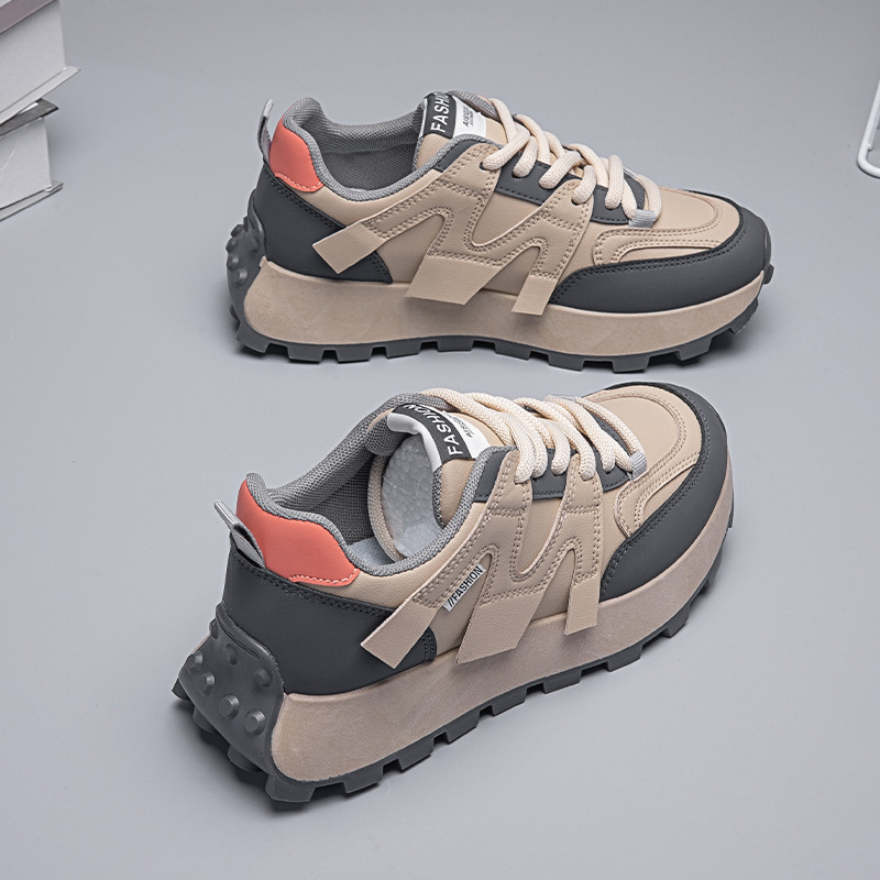 Platform shoes women's new breathable mesh leisure running shoes