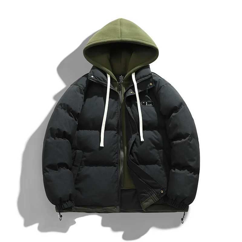 Puffer jacket Winter Hooded Jacket Men Parkas Thicken Warm Coat Male Puffer Jackets Solid Color Casual Parka Men Women Fashion Clothes M240821
