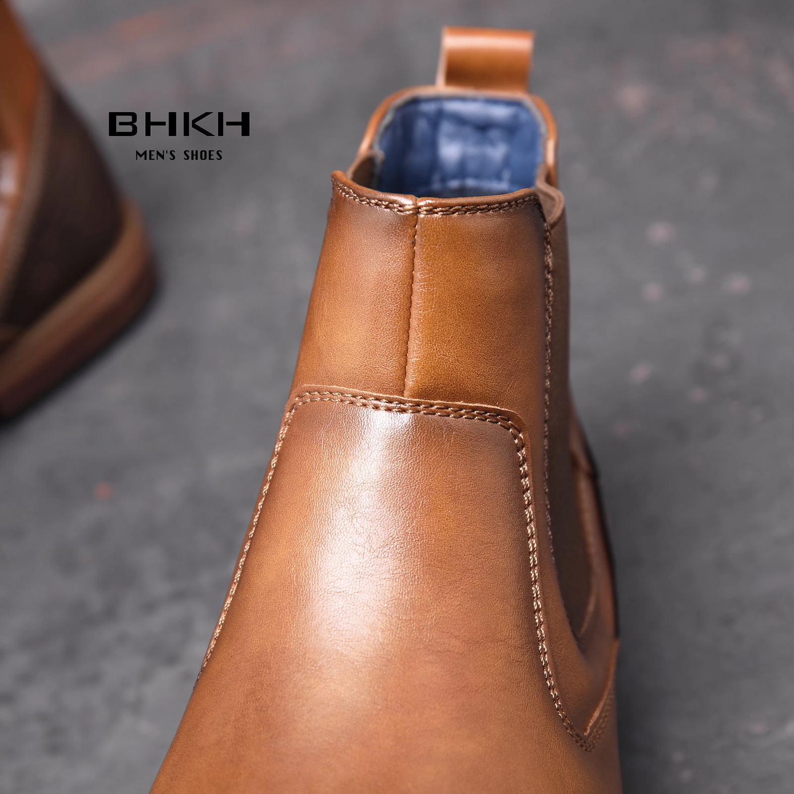 BHKH 2024 Mens Chelsea Boots Winter Mens Boots Soft Leather Elastic Band Ankle Boots Intelligent Formal Business Dress Shoes Mens 240821