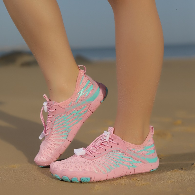 Ddmysports New Children S Five Finger Creek Tracing Breathable Beach Diving Shoes Outdoor Water Wading Slip Anti Cutting Barefoot Swimming OUTDOOR