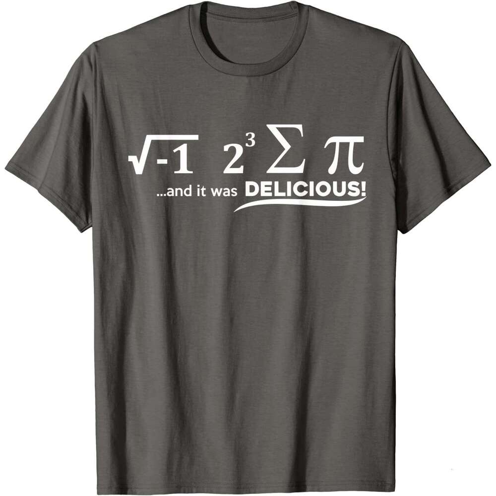Ate I Some Pie And It Was Delicious Funny Math T-Shirt Cotton Top T-shirts for Men Normal Tops Shirts Prevalent Slim Fit t s