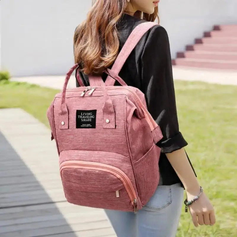 Fashion Travel Mummy Maternity Nappy Bag Large Capacity Backpack Nursing for Baby Care Womens 240821