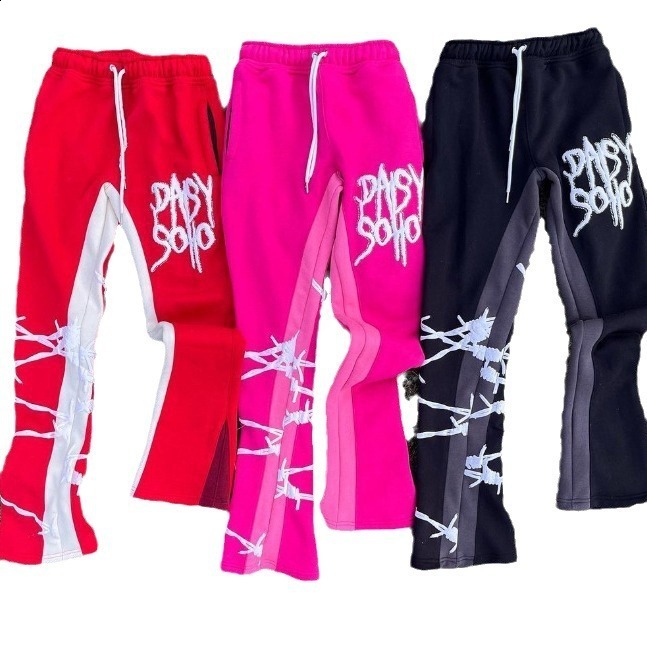 3D Letter Foam 2 Piece Set Tracksuit Men Y2k Set Sweatpants Tracksuit Men and Women Streetwear Hip Hop Casual Oversized Hoodie 240626