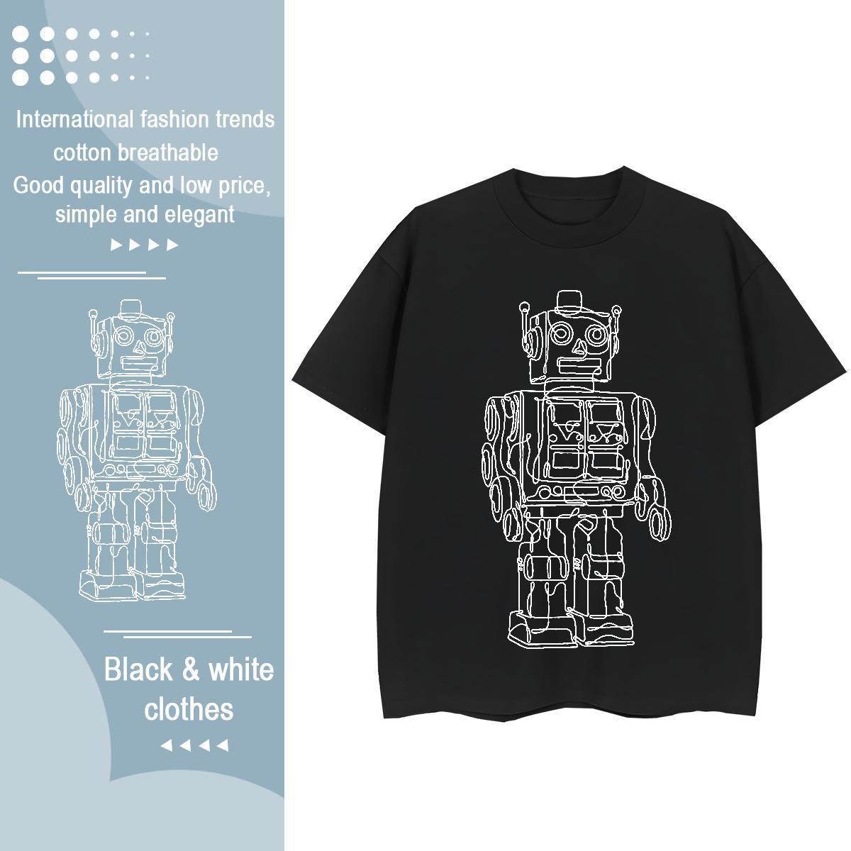 New Arrival T-Shirts Breathable Crew Neck 100% Cotton 230g Lady T shirt Custom Cartoon ET Street Wear Free Shipping Clothes Shirt
