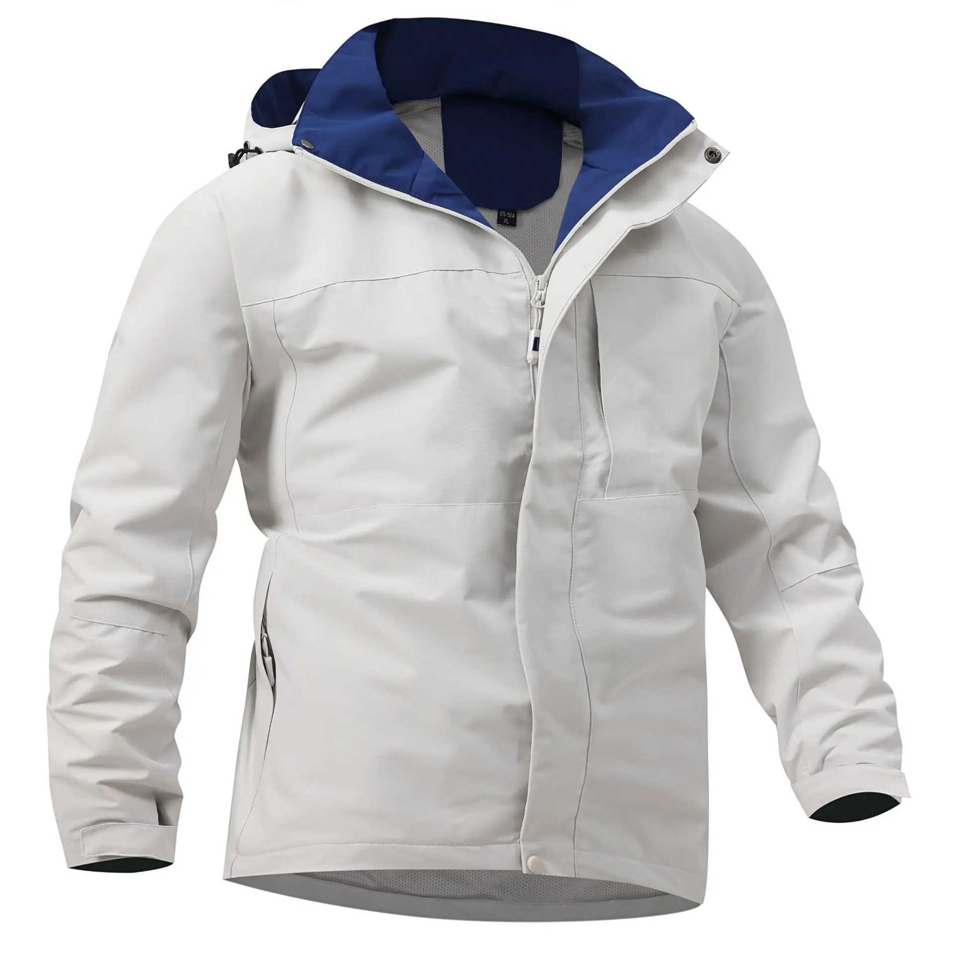 New Outdoor Jacket Men Windproof Coats Waterproof Hooded Jackets Multifunctional Hiking Suit Cycling Tactical Outwear JacketXJ240820
