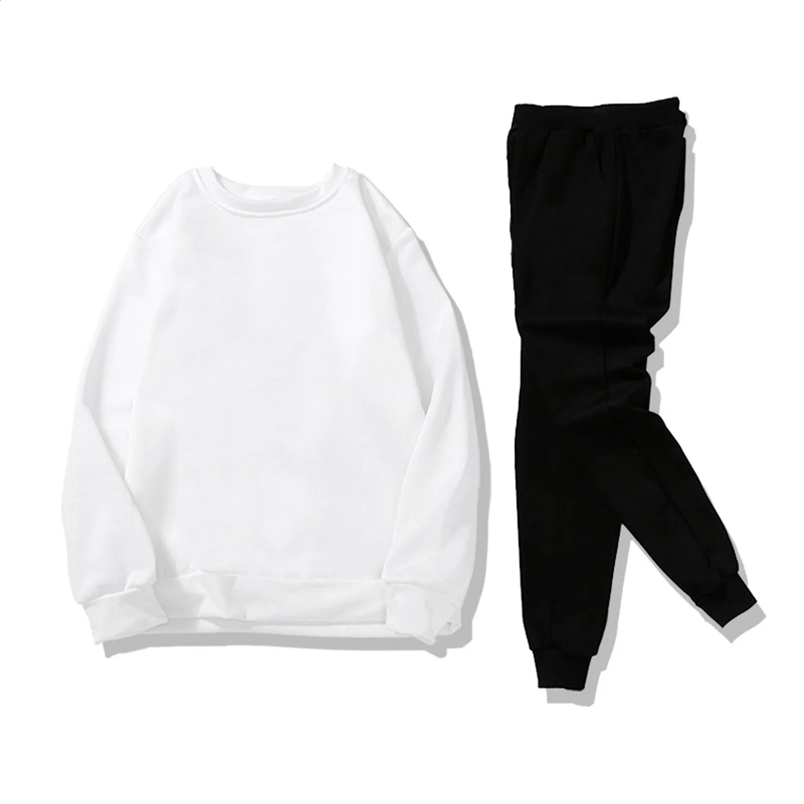 Men And Women Shirt Top Set Autumn And Winter Leisure Printed Soft Set Long Sleeve Hooded Sweater Pants Sports Suites for Men 240821
