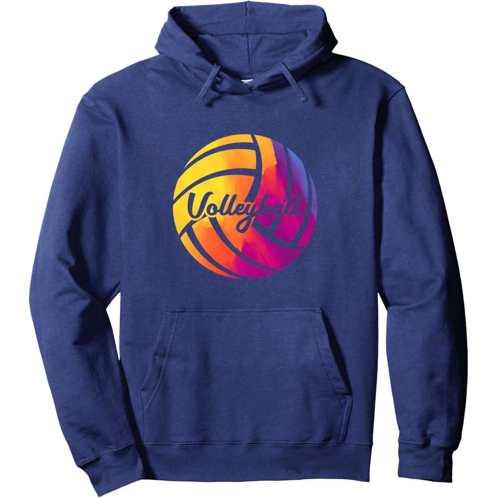 Hoodie for Mens Womens Cute Girls Mixed Color Teenagers Volleyball Pullover Hoodie Graphic Hoodies sweatshirt Pullover Long Sleeve