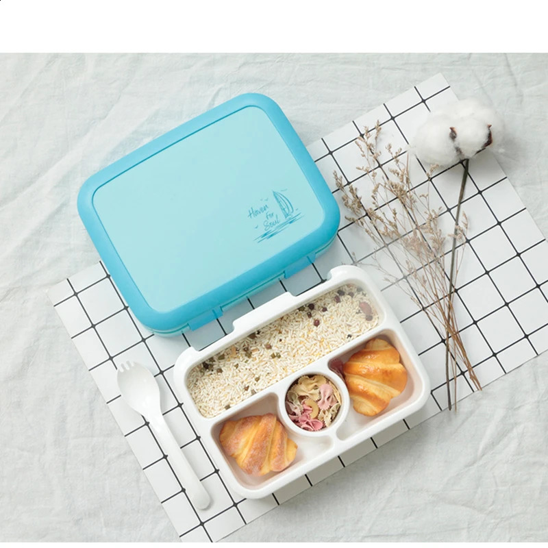 800ml Multifunctional Leak-Proof Bento Box with Compartments PP Picnic Fruit Lunch Box Container for Office School Food Box 240821