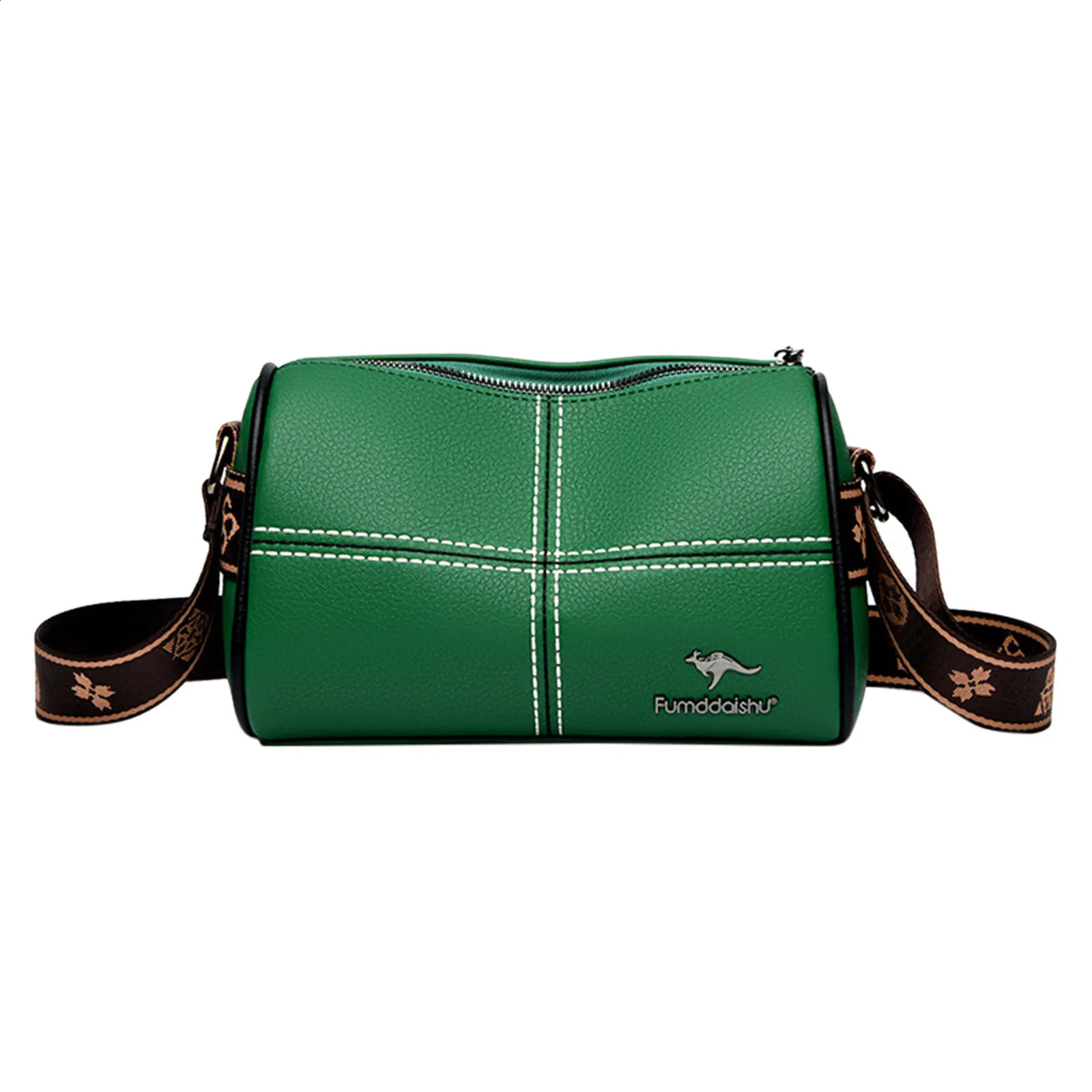 2024 Fashion Women Bag Womens Soft Leather Stitching Embroidery Thread Cross Body Pillow 240821