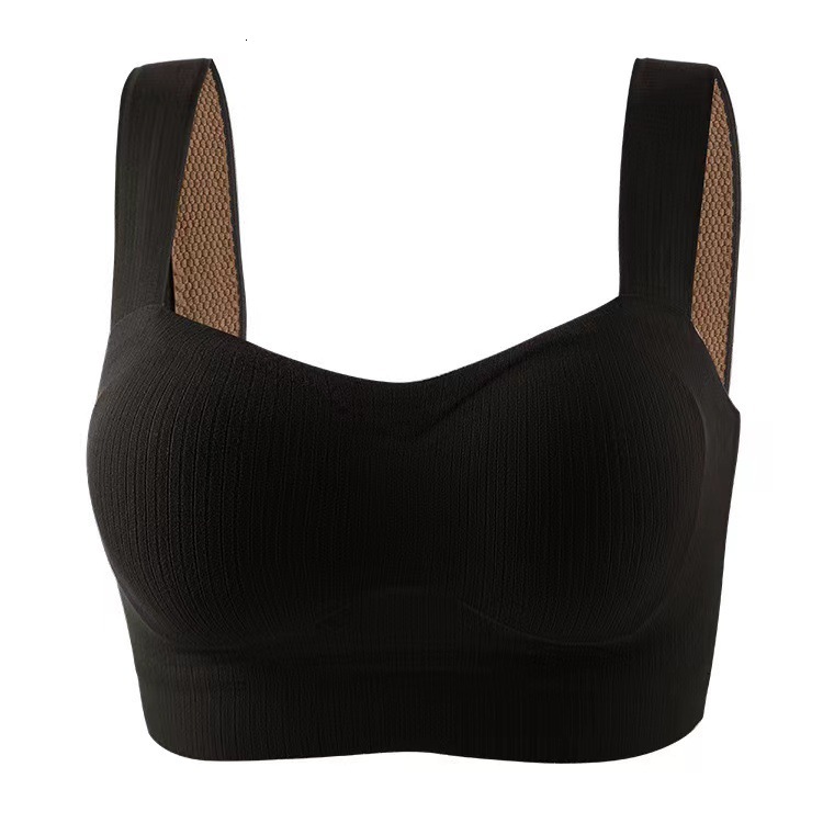 Autumn winter vest style underwear for women, seamless gathering without steel rings, warm and comfortable, anti sagging, non running cup one-piece br