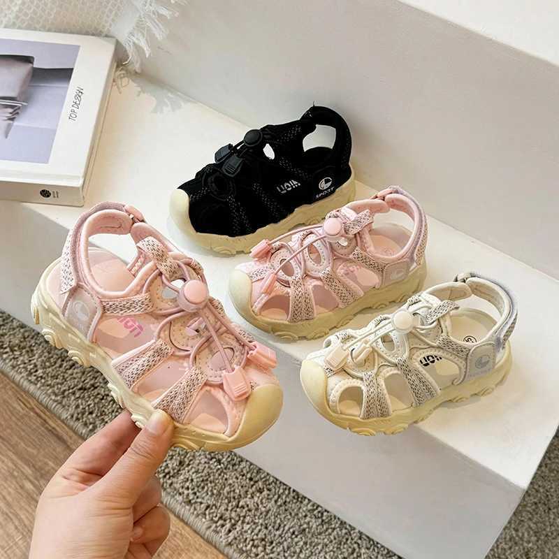 Childrens Closed Toe Sports Sandals 2024 Summer New Soft Bottom Lightweight Casual Childrens Sandals W240821