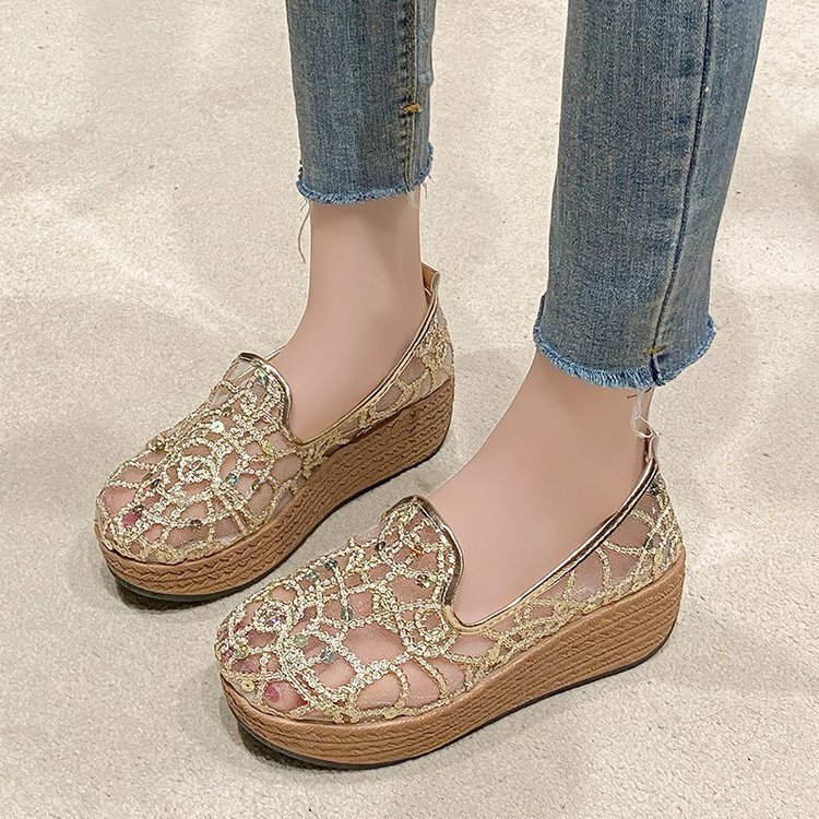 Ddmysports Summer New Thick Bottom Fisherman S Casual Breathable Single Shallow Mouth Flat Women One Foot Shoes OUTDOOR