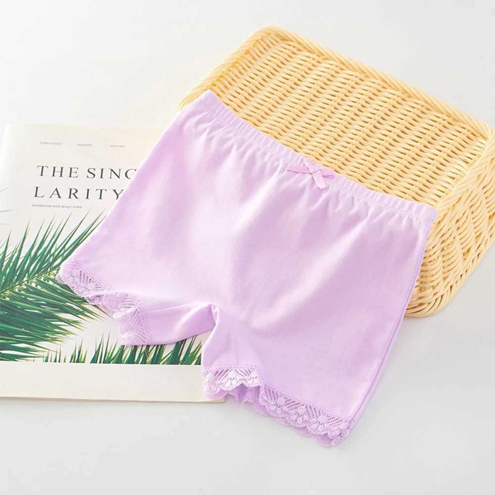 2Pcs/Lot Girls Solid Color Safety Panties High Quality Cotton Dry and Breathable Multicolor Available for Girls 2-11 Years Old Y240821