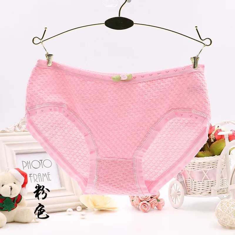 4pc/Lot Briefs Cotton/Spandex Underwear Little Girls Big Teen Solid Color Soft Panties 8-14Years Kids Training10-16Year Y240821