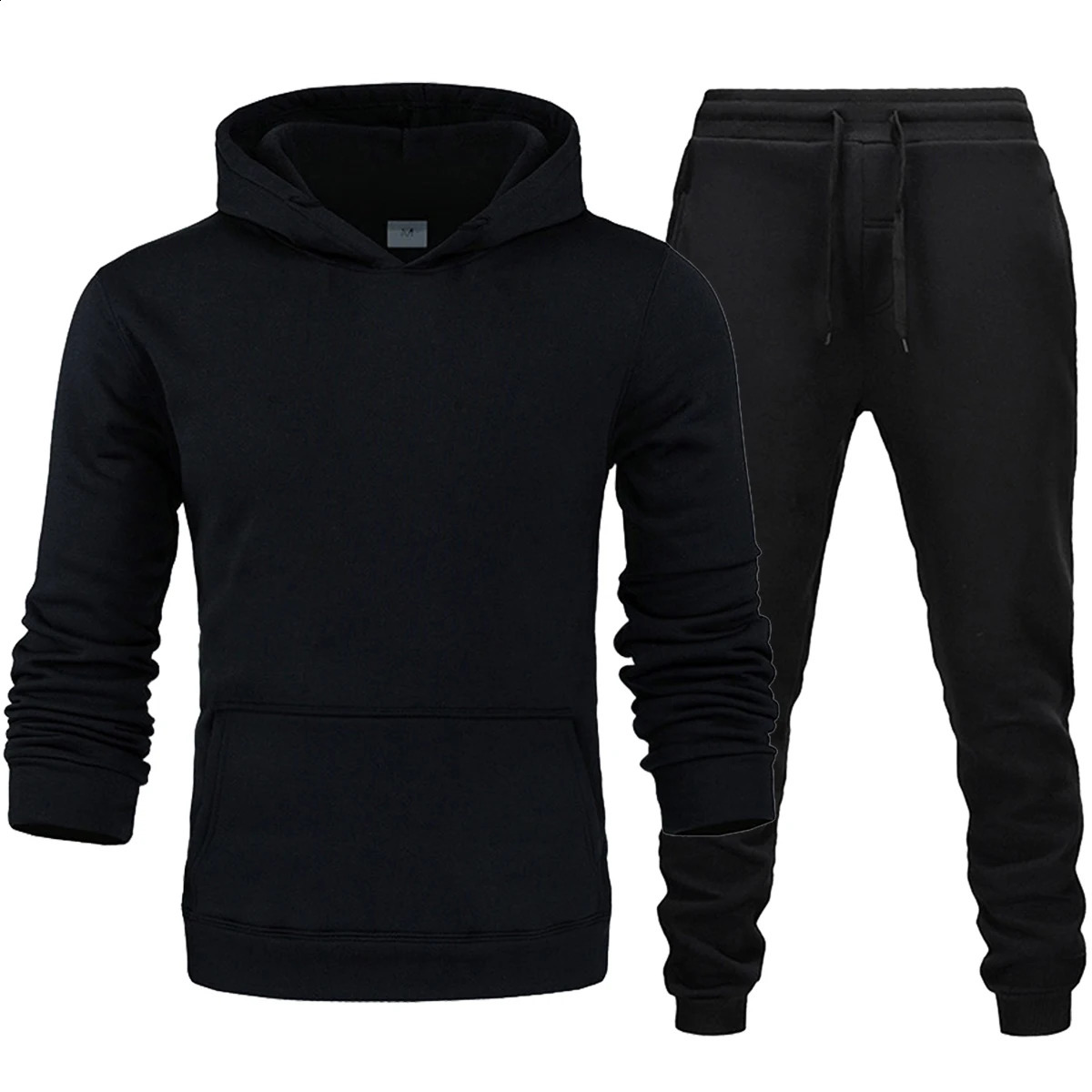 Brushed Hoodies And Sweat Pants Set Men Jogger Set Track Suit Sportswear Tracksuits Unisex Ensemble Jogging Homme 240821