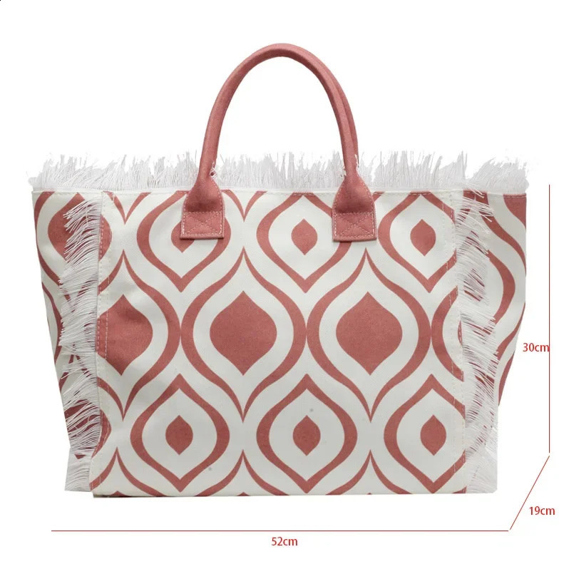 Large Capacity Tote Women Handbags Beach Bag Canvas Shoulder Bag Fashion Shopper Purses Travel Bag Sac A Main 240826