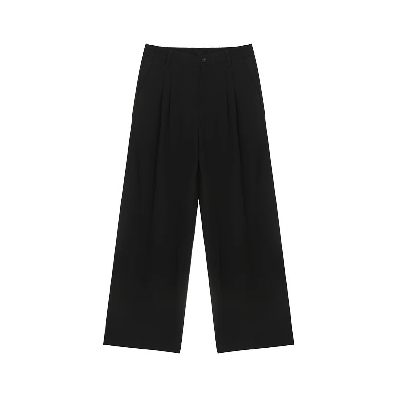 Large size anti-wrinkle white pants mens autumn and winter Korean style trendyy trousers drapedy high-end formal casual pan 240820