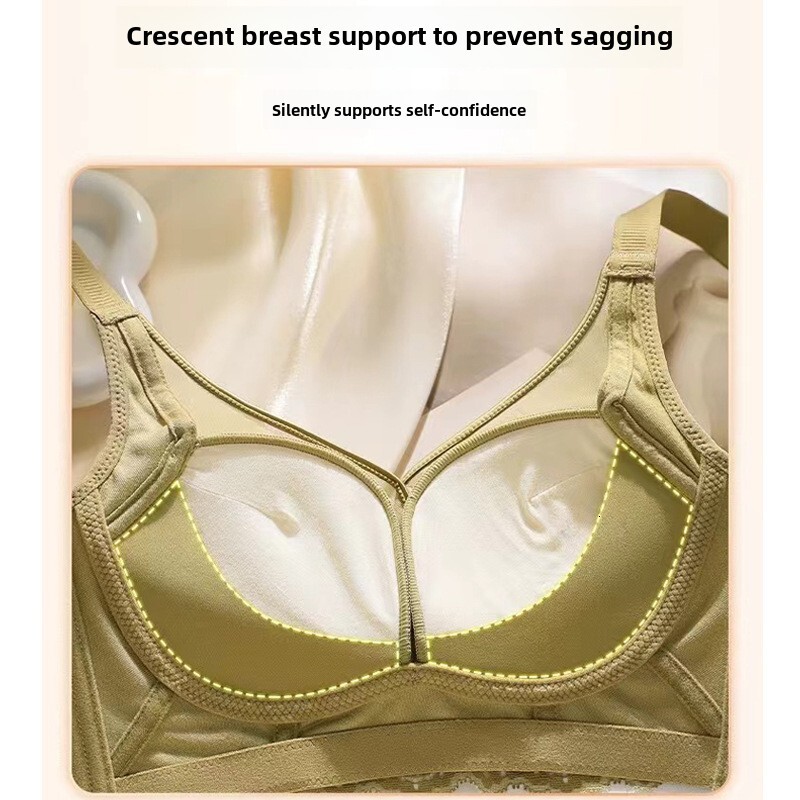 Small chest, big gathering adjustment type, gathered and paired breasts, anti sagging underwear, female sexy lace bra 2024 new item dongdumaoyi