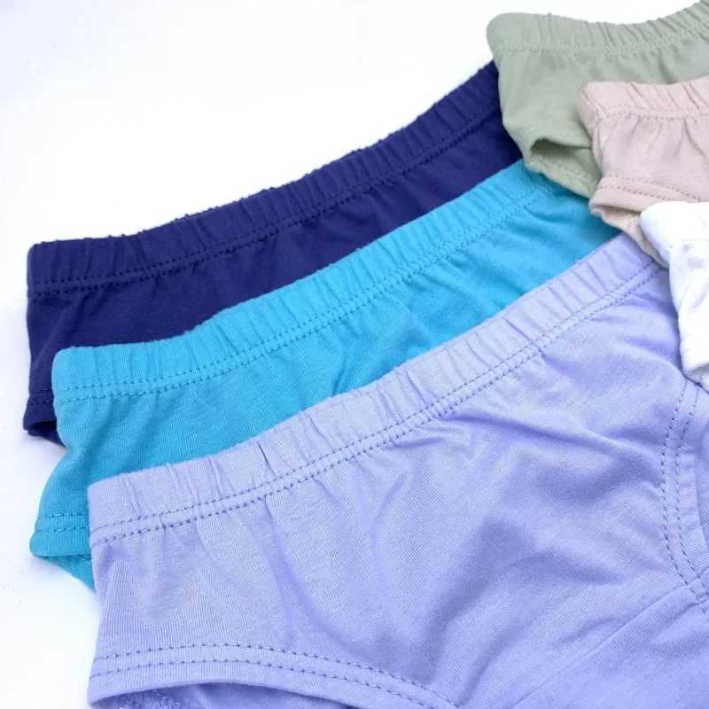 8pcs/Lot Solid Color Boys Panties Cotton Underwear Shorts Kids Briefs Clothes Children 1-10 years Y240821