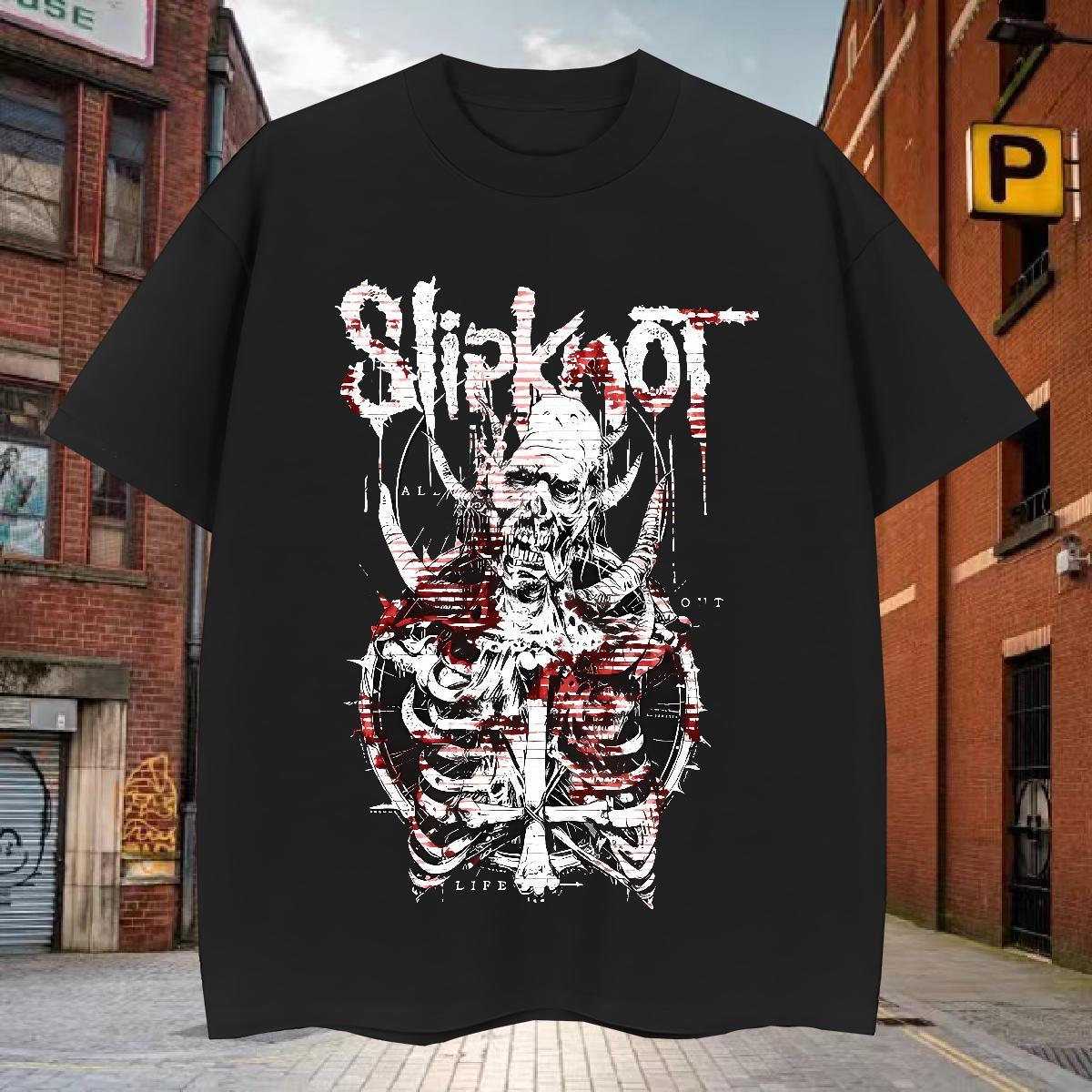 DIY Customized Men Clothes T-Shirt 230g Cotton Daily Outfit skull Breathable Short Sleeve T-Shirts High Quality Plus Size Cartoon Tees