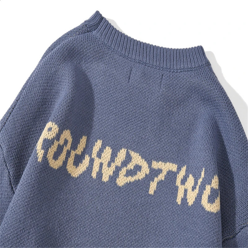 FGKKS Spring Fashion Sweater Mens Butterfly Pattern Knitted Warm Top High-Quality n -Selling Sweater For Male 240821