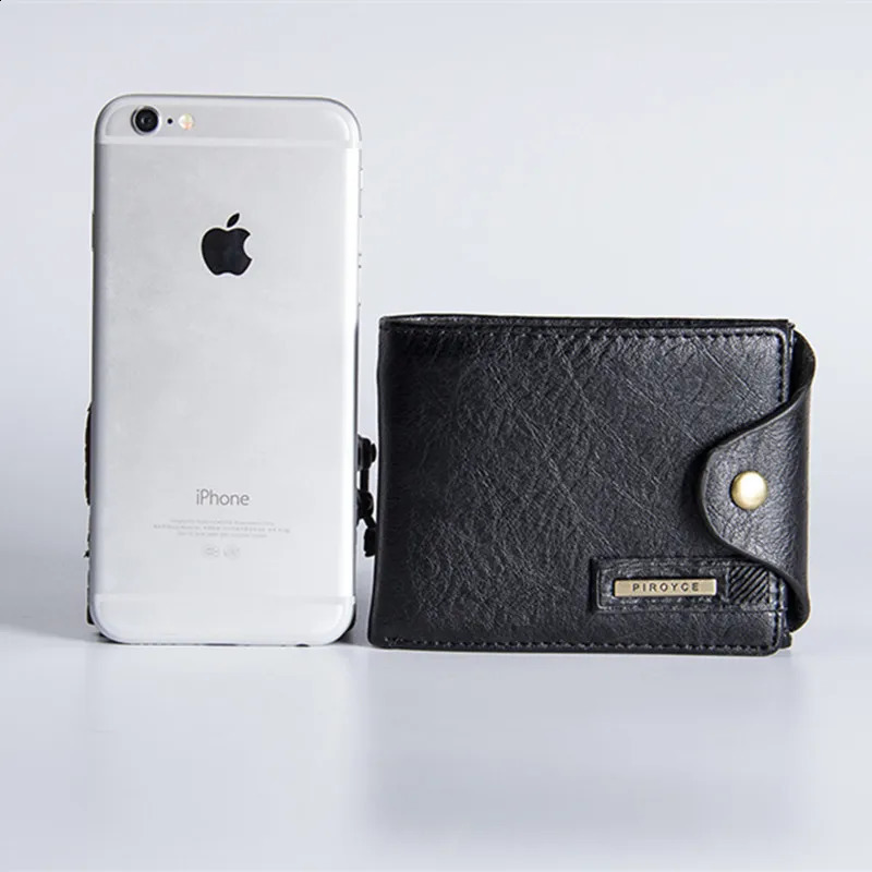 Mens Small Wallet Vintage Multifunction Purse with Coin Pocket Mini Male PU Leather Card Money Bag Billetera Hombre 240820