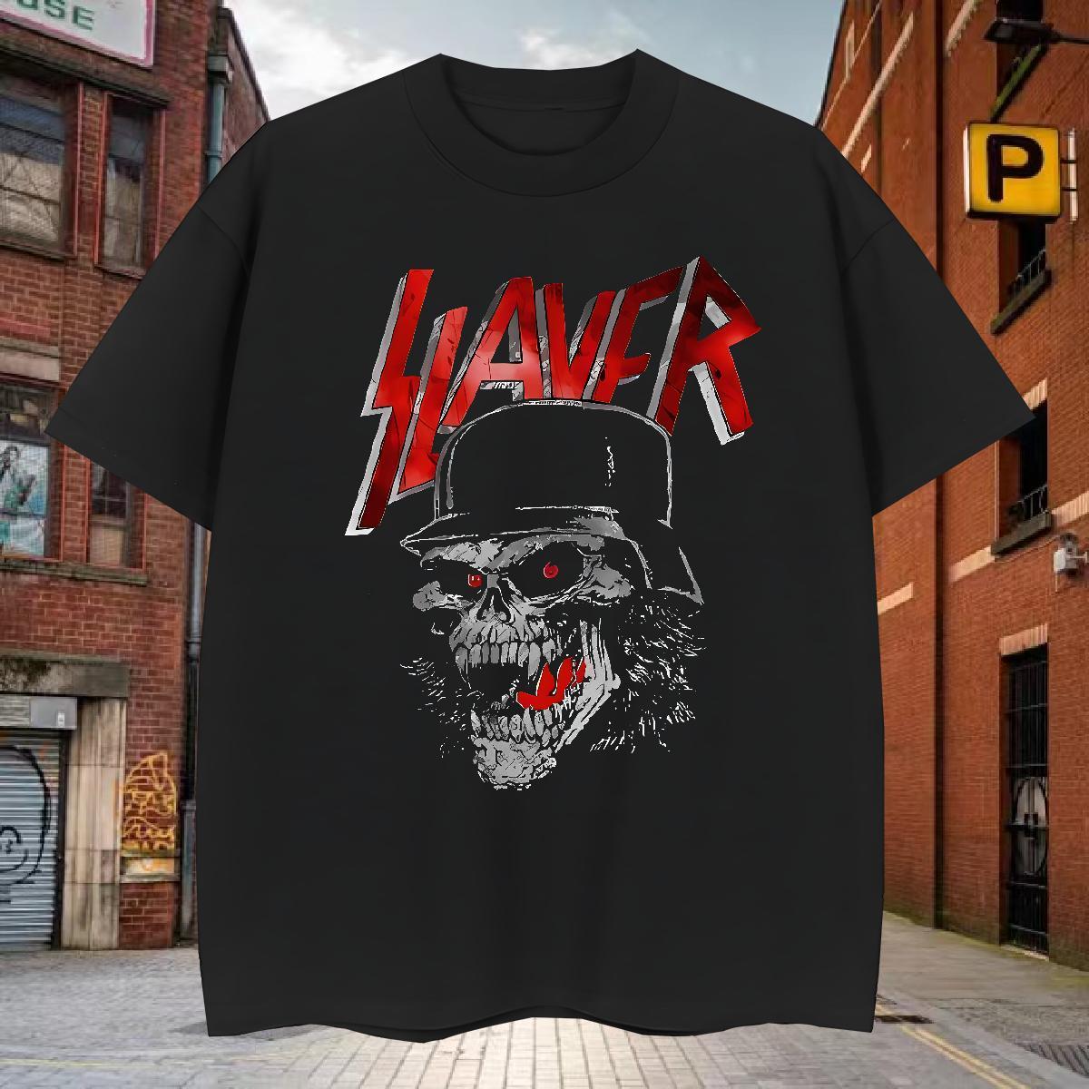 New Men Tshirts 100% Cotton 230g Home Outdoor skull Breathable Crew Neck T Shirts Men Loose Fit Oversized 4XL Clothes