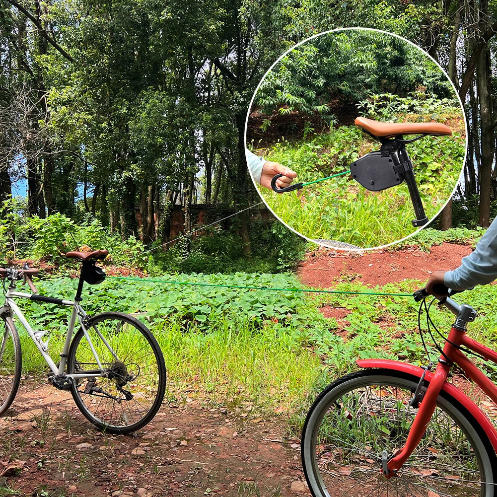 Bicycle Tow Rope Flexible Retractable Tractor Mountain Bike ParentChild Pull Convenient Trailer Outdoor Tools 240820