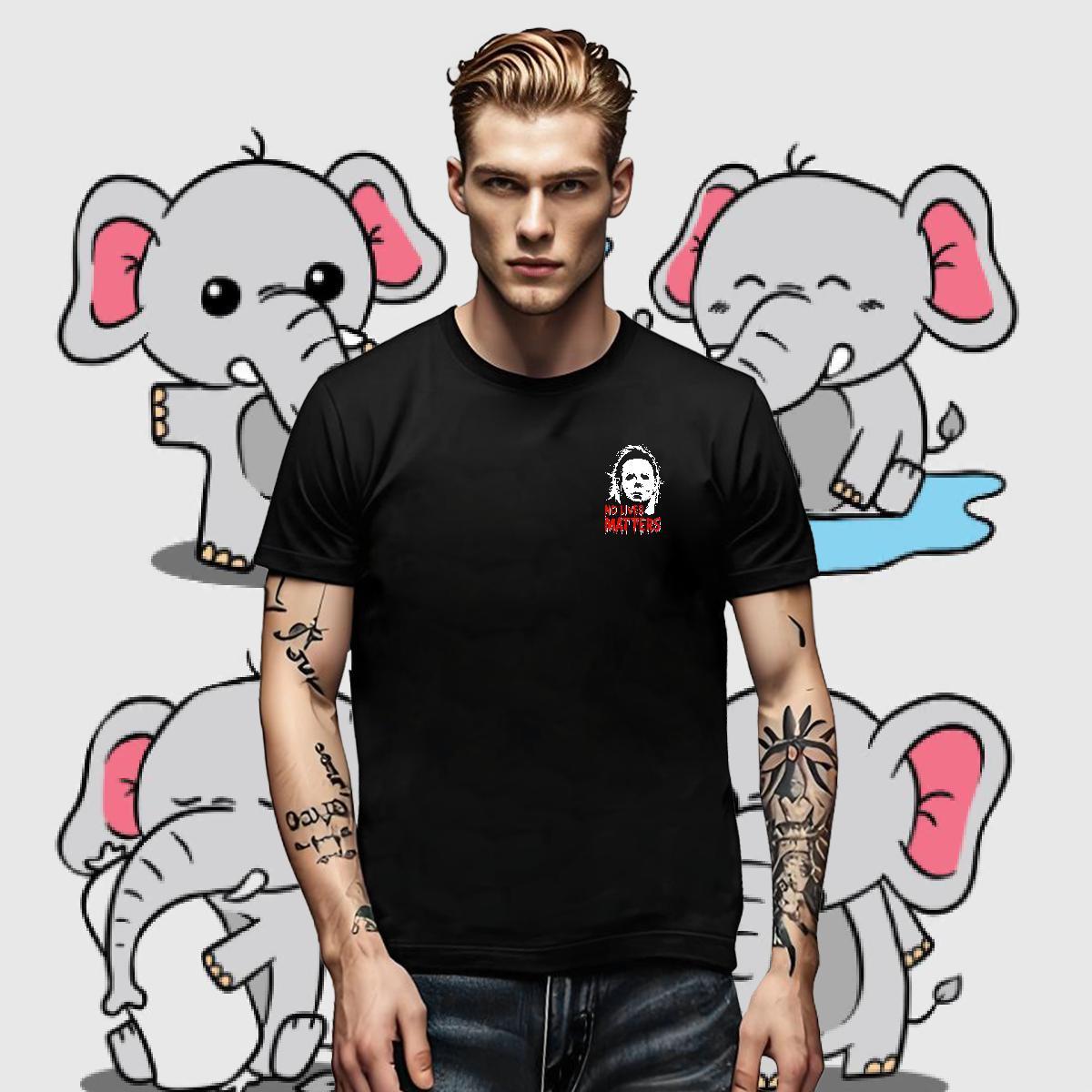 Factory Direct Tshirts 230g 100% Cotton Anime Printing Street SCARY Breathable T-Shirts Unisex Oversized 4XL Tees Shirts