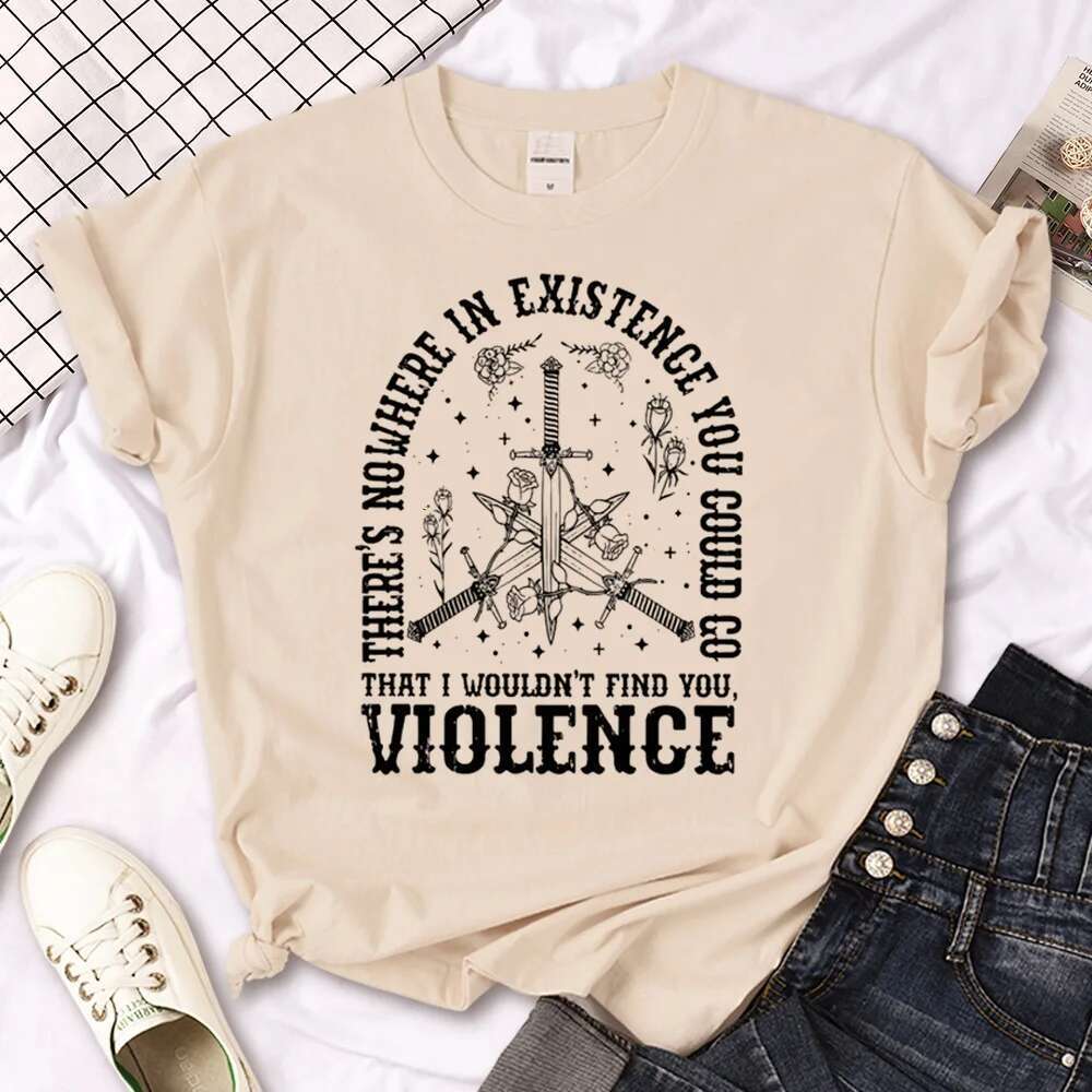 Wing Fourth Tee women streetwear t shirt female Japanese anime graphic clothing shir clohing