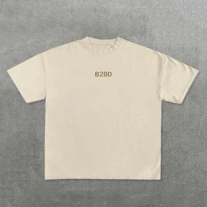European and American Harajuku Hip-hop Retro Letter Printing Oversized Short-sleeved Tops Men Y2k Summer Street Wear Women 240821