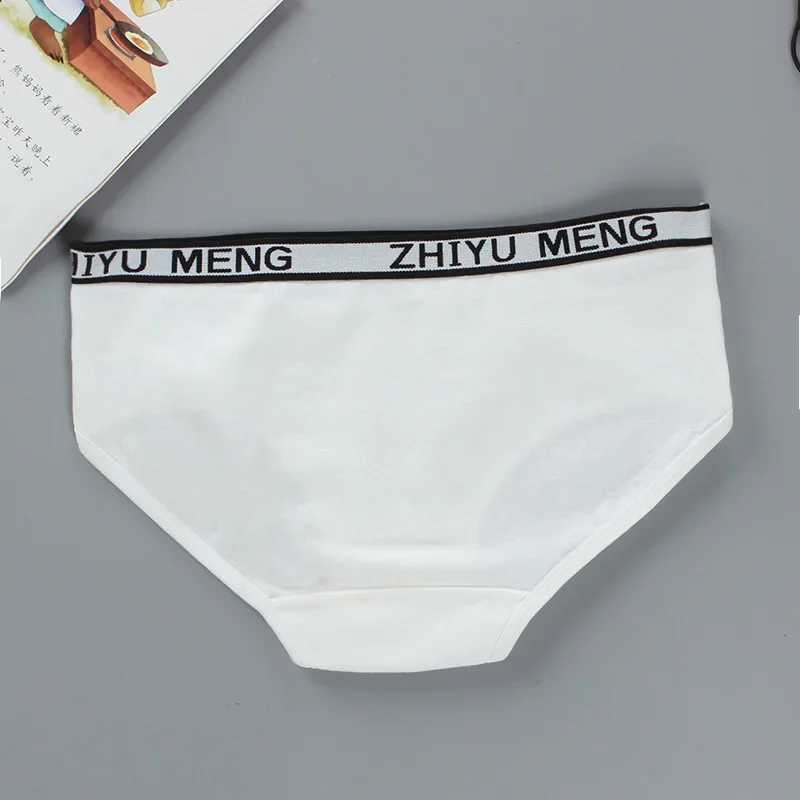4Pcs Childrens Panties 8-14Years Old Teenage Cotton Underwear Sport Puberty Big Girls Student Briefs Y240821