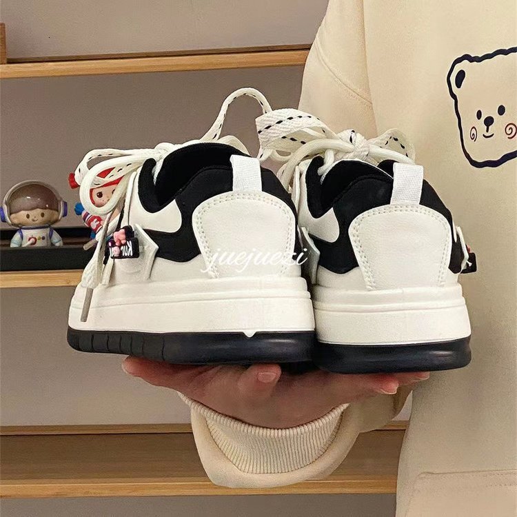 Ddmysports Kuromi Thick Bottom White For Women New Trendy And Versatile Ins Casual Sports Board Shoes OUTDOOR