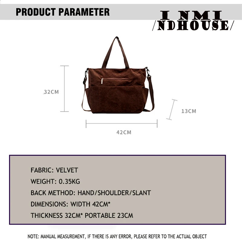 Fallow Fashion Large Capacity Canvas Tote Bags for Work Commuting Carrying Bag College Style Student Outfit Book Shoulder Bag 240821