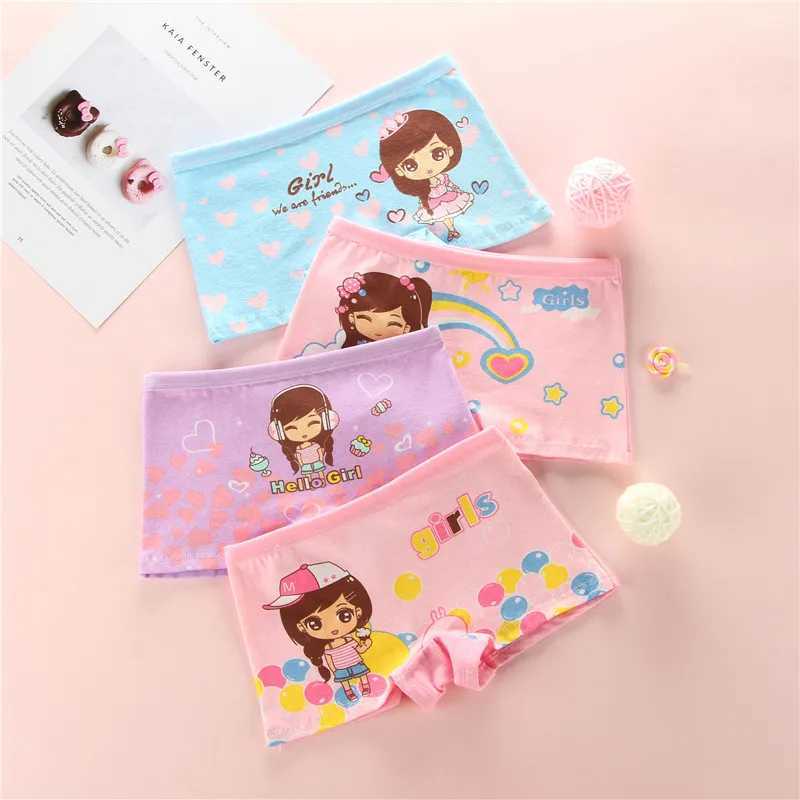 Random 1pcs Cartoon Children Underwear Kawaii Girl Rabbit Cotton Underwear Anime Kids Shorts Gifts Y240821