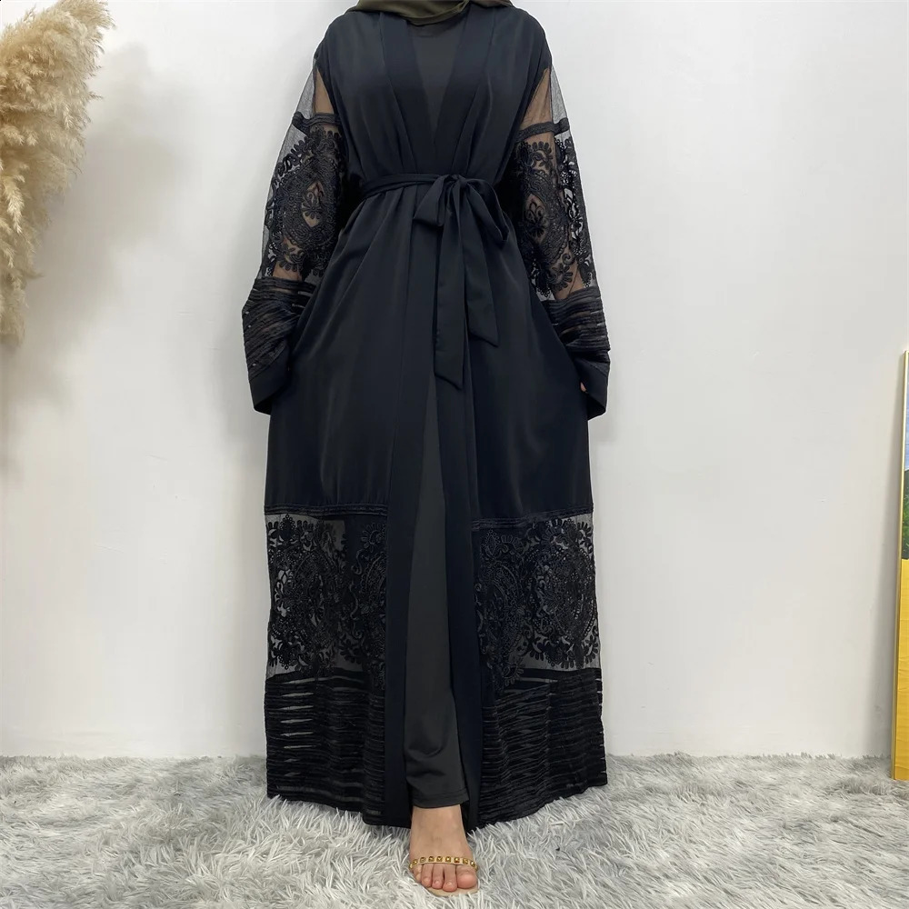 Ramadan Eid Mubarak Abaya Dubai Femme Gold Rhinestones Muslim Dress Abayas Women Kaftan Islamic African Dashiki 240821