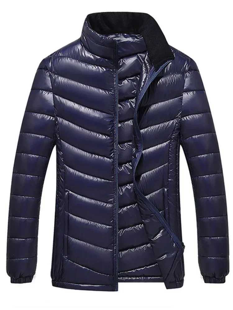 Puffer jacket Down Jackets For Men Slim Fit Man Padded Coat Short Padding Lightweight Puffer Parkas Winter Outerwear Korean Style Outerwears M240821