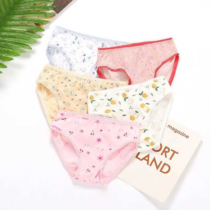 4Pcs Lot Kids Girls Short Briefs Children Underwear Cotton Underpants Baby Panties 2 4 6 8 10 12 Years Y240821