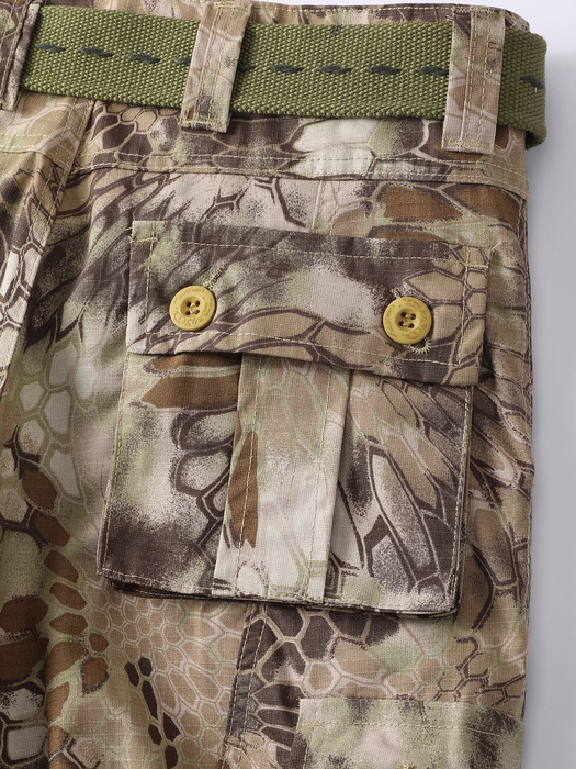 AK Army mens camouflage straight leg cargo pants loose casual outdoor work for hiking and fishing without straps 240821