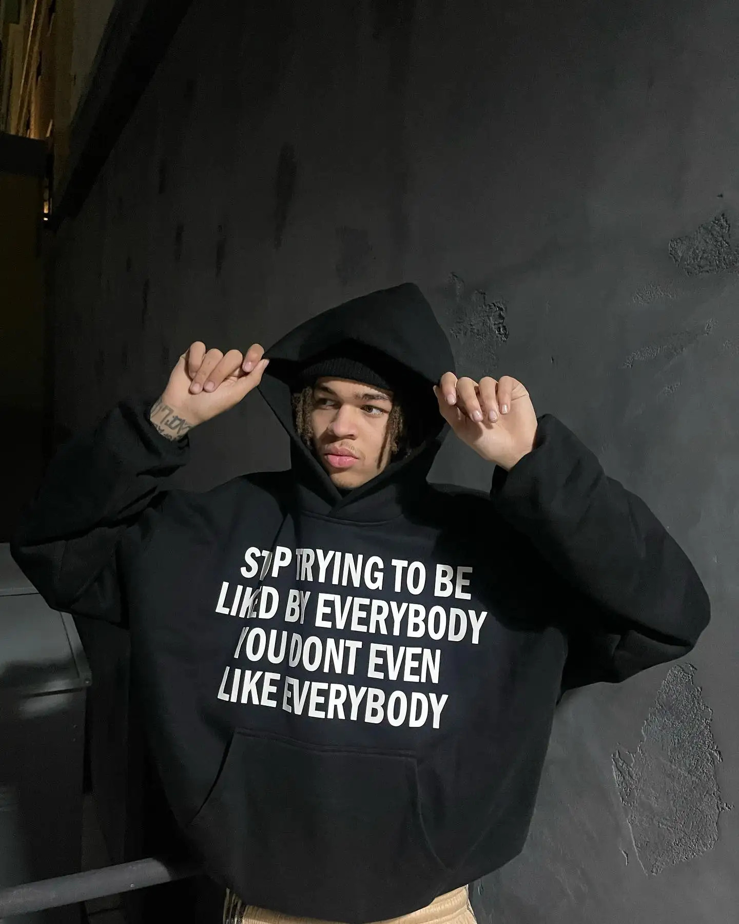 Streetwear Zip Hoodie Y2K Hip Hop Letter Graphic Print Black Oversized Hoodie Sweatshirt Mens Harajuku Gothic Jacket Clothes 240809