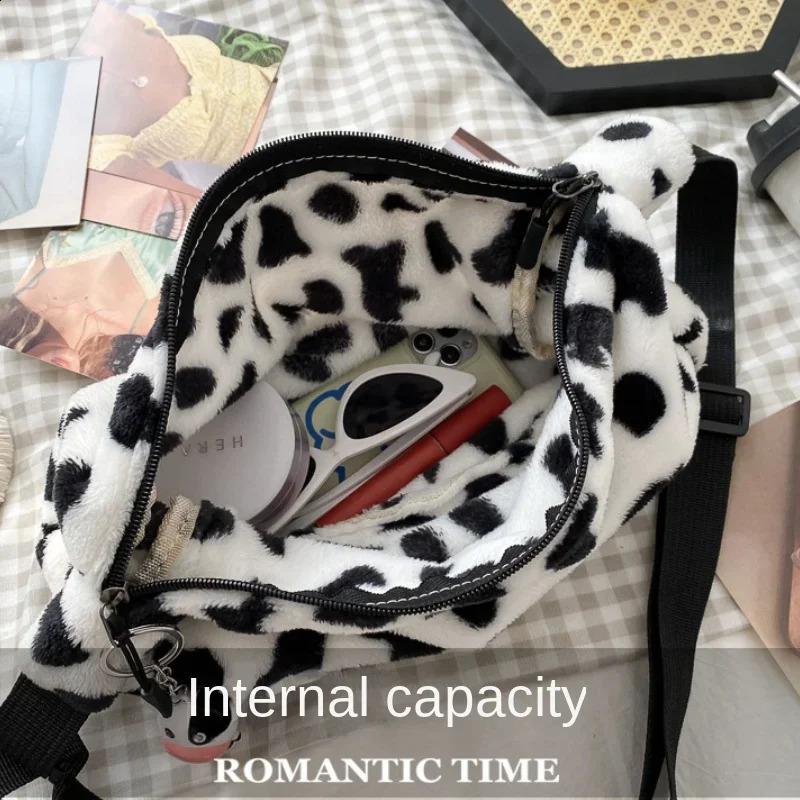 Cow Pattern Elegant n Women Tote Handbags Casual Large Capacity Ladies Shoulder Bag Simple Fashion Female Messenger Bags 240820ZYl