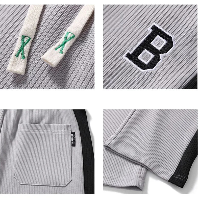 Harajuku Fashion Men Oversize Big Size Sweatpants Summer Thin Elastic Waist Baggy Streetwear Joggers Sports Wide Casual Trousers 240822