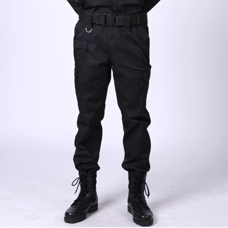 Mens waterproof cargo pants with elastic multi pocket military mens Trouser Dministrategic Pants Plus size tactical 240821