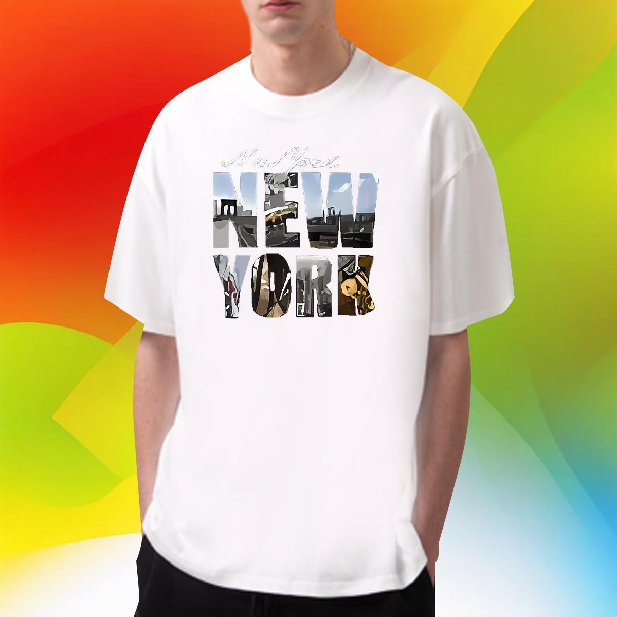 Brand Men Tshirts Casual Daily Wear 230g Cotton DIY Printed Breathable New York T-Shirts Wholesale Tee Shirt