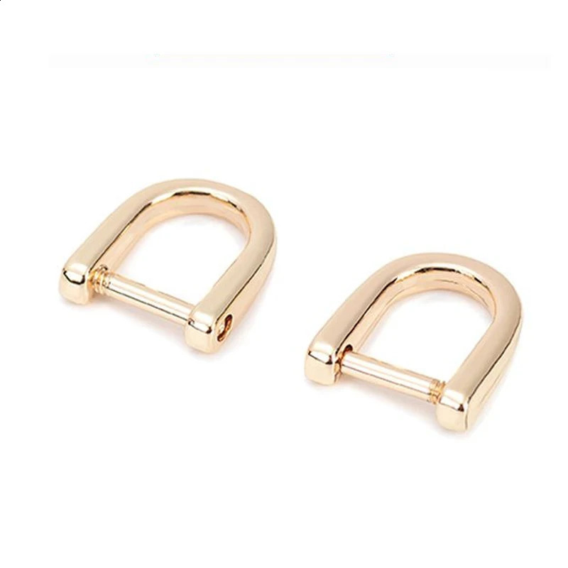 10PCS/Lot Mini Horseshoe Clasp Metal Ring Buckle Bag Handbag DIY Chain Strap Buttons Luggage Hardware Accessories Repair Parts 240821