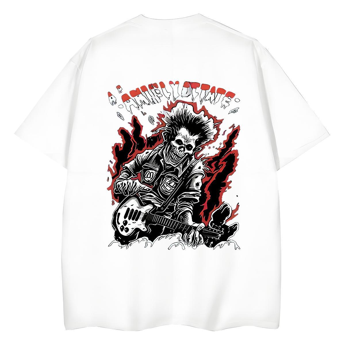 Brand T-Shirts for Women 230g 100% Cotton Crew Neck High Street Hip Hop skull Women Tshirts Free Shipping DIY Logo Clothings