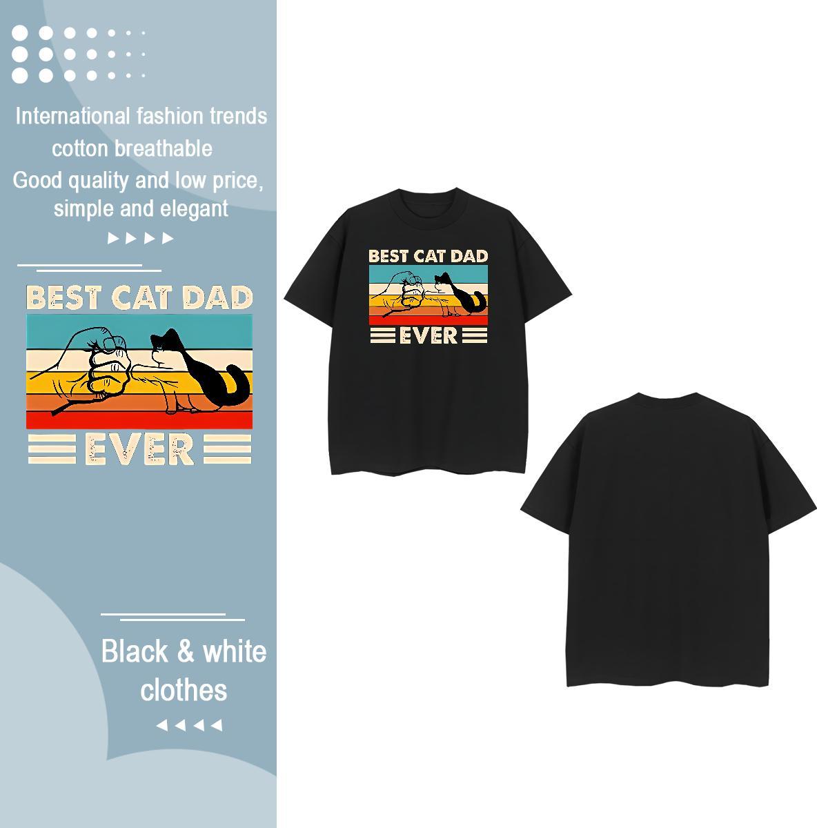 TOP Quality T-Shirts for Women O Neck Short Sleeves 100% Cotton 230g Tshirt for Man Woman DIY Anime cat Summer Casual Designer Nice Tops Shirt