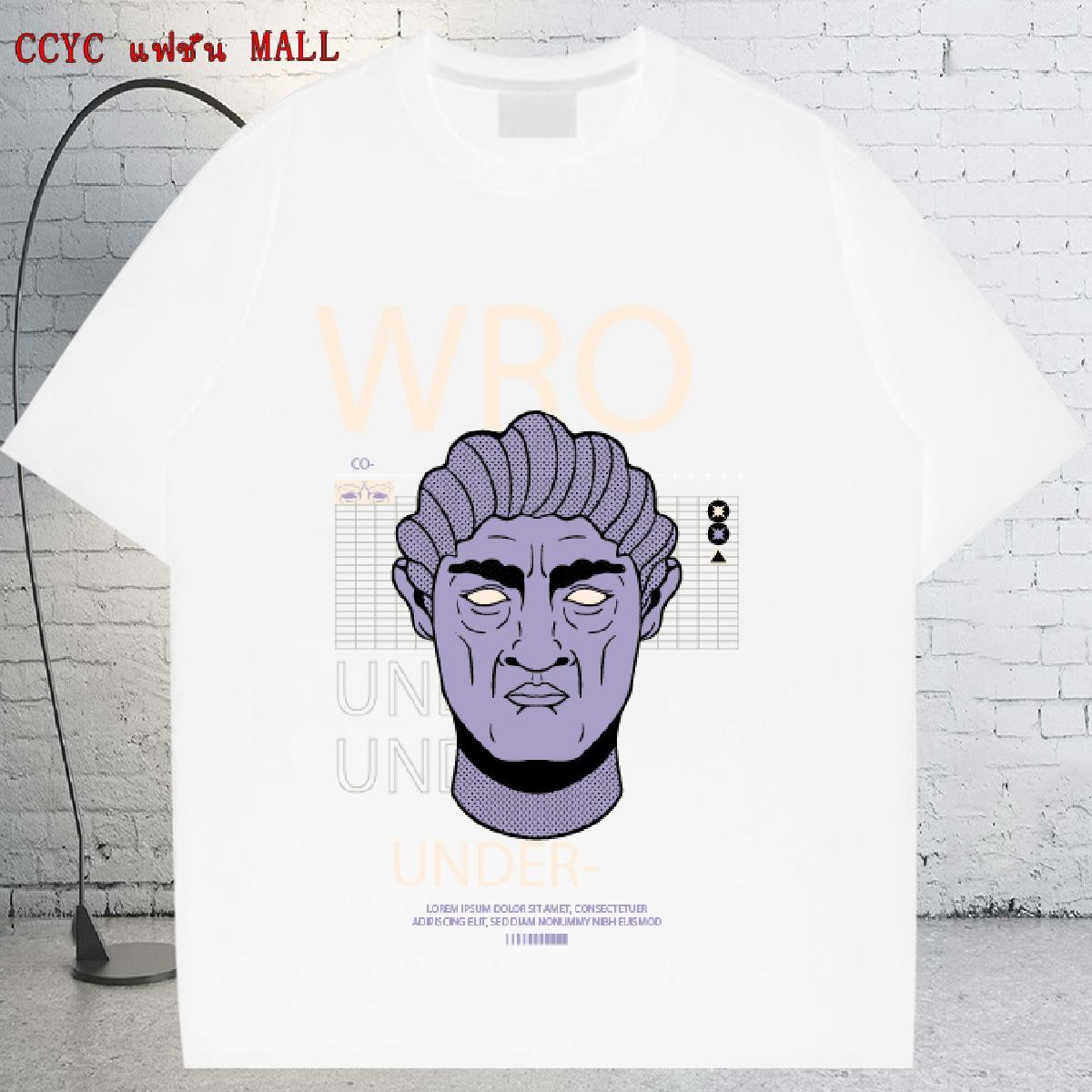 Loose Women Tees 230g Pure Cotton western style Sports Casual T shirt Breathable Short Sleeve Custom Printed Wear